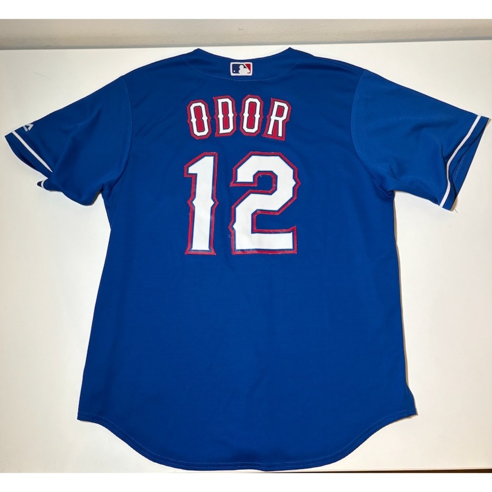 Majestic Texas Rangers Odor Jersey | Large